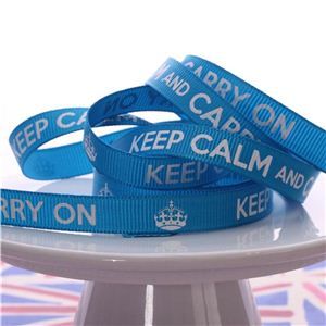 Keep Calm Ribbons - Turquoise Gemstone